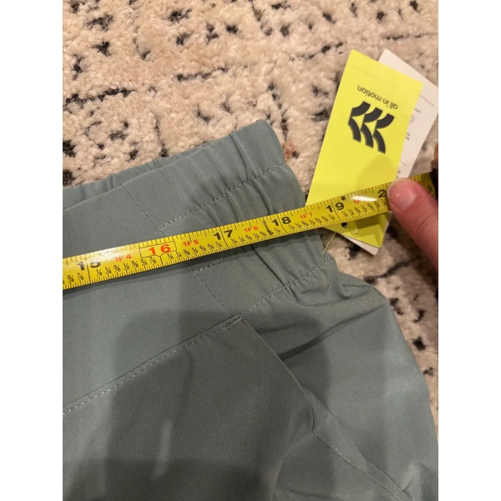 All In‎ Motion women's Stretch Woven Cargo Pants Olive Green Joggers XL New